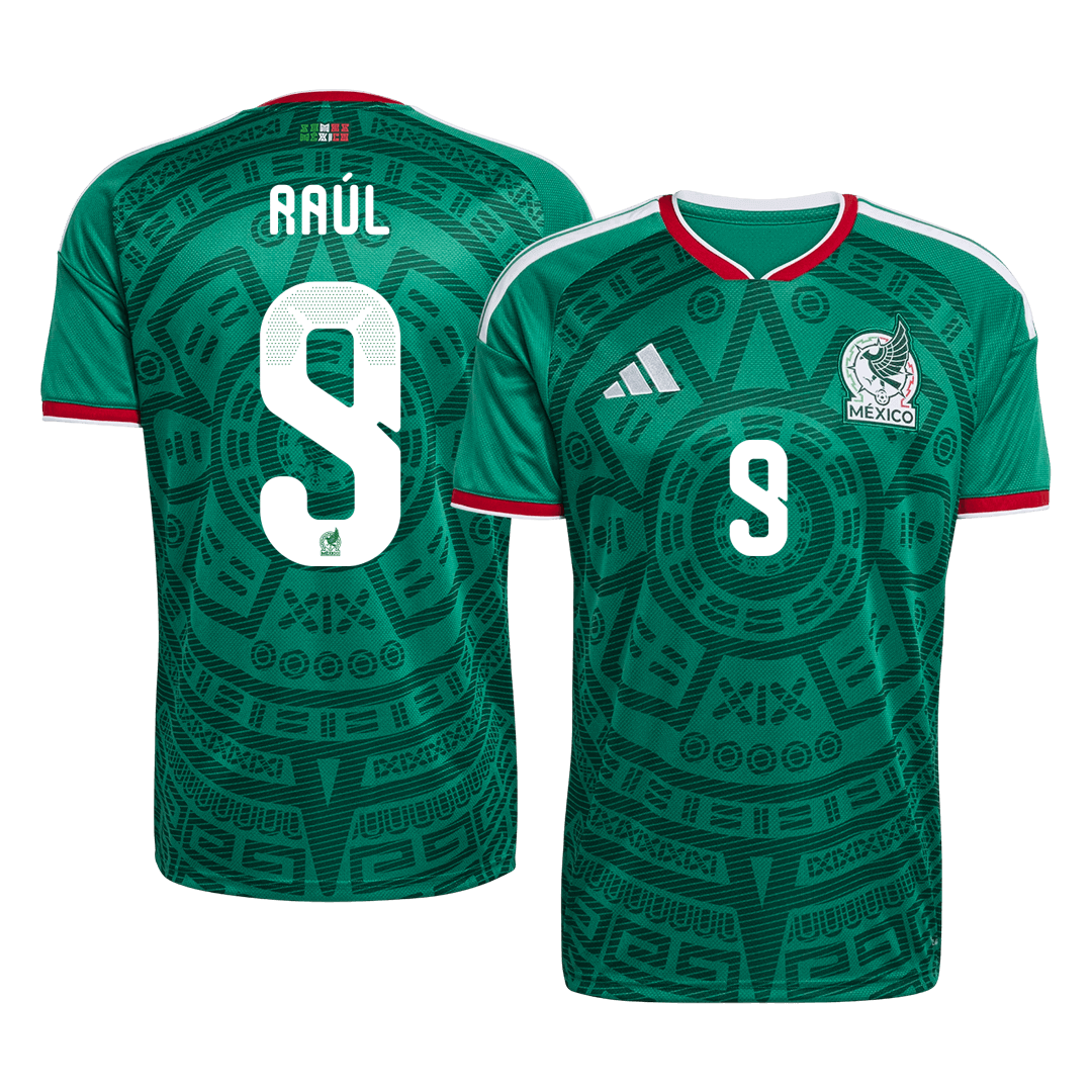 Mexiko pánsky domáci futbalový dres MS 2026 - Raúl #9 (Prémiová kvalita)