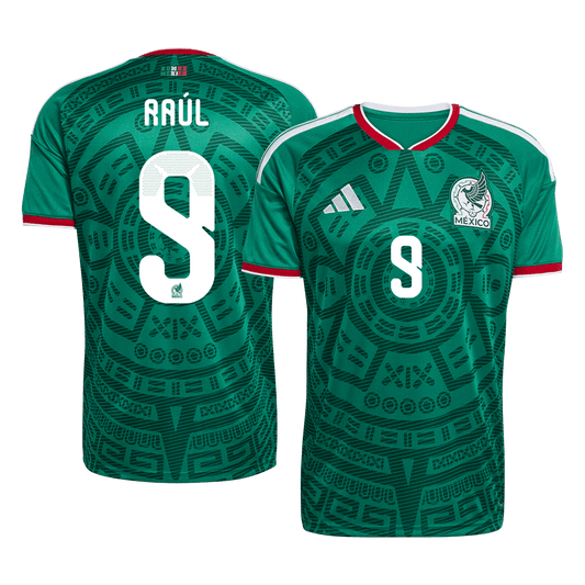 Mexiko pánsky domáci futbalový dres MS 2026 - Raúl #9 (Prémiová kvalita)
