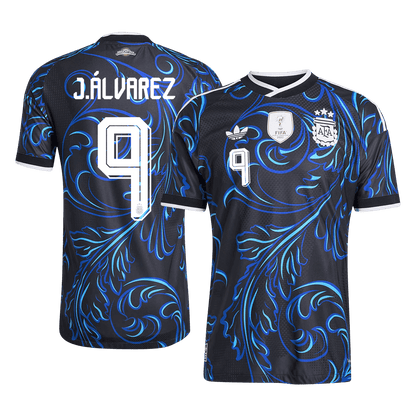 Pánske Futbalový Dres Argentína Vonkajší MS 2026 Hráčska Verzia - J. ÁLVAREZ #9