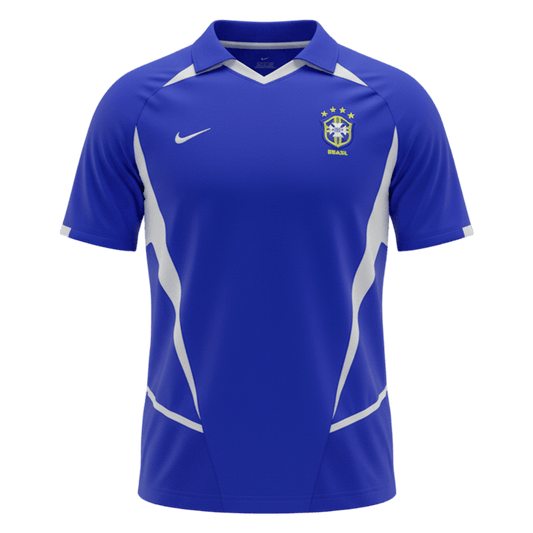 Brazília pánsky vonkajší retro futbalový dres 2002