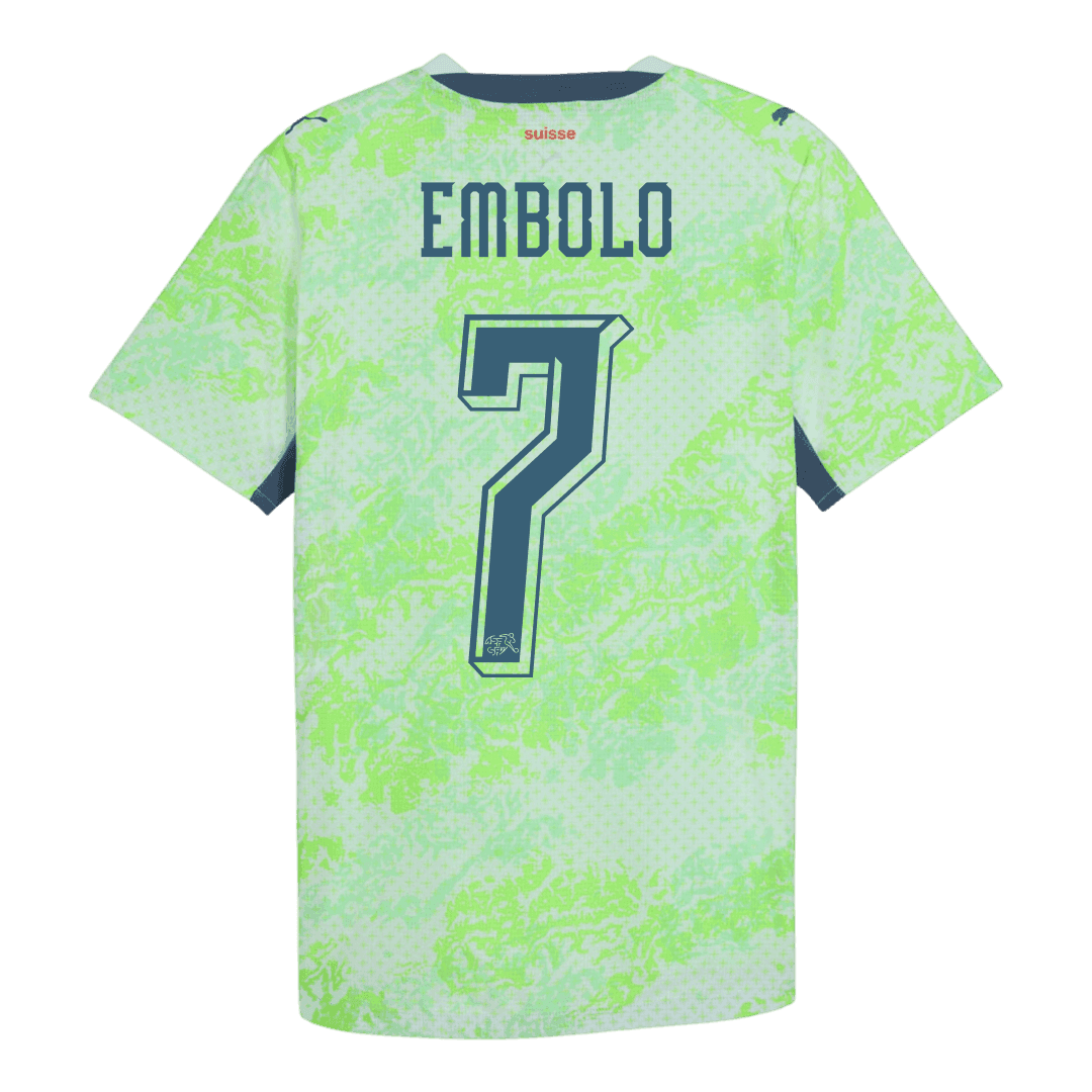 Pánske Futbalový Dres Švajčiarsko Vonkajší MS 2026 - EMBOLO #7