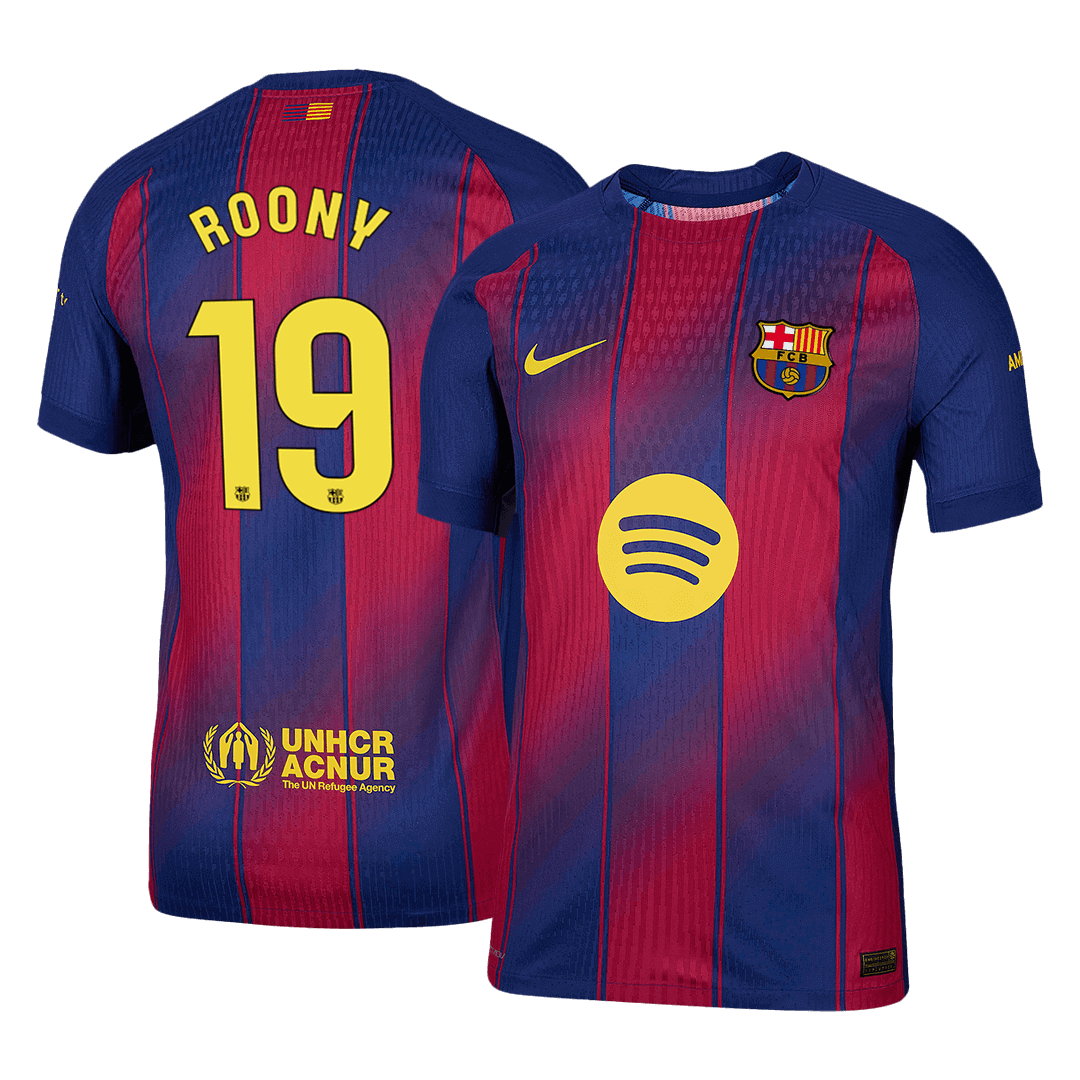 Barcelona pánsky domáci futbalový dres 2025/26 - ROONY #19 [hráčska verzia]
