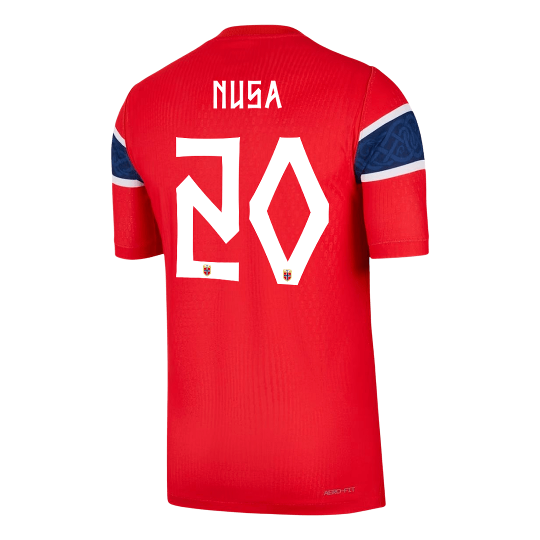 Nórsko pánsky domáci futbalový dres MS 2026 - NUSA #20 [hráčska verzia]