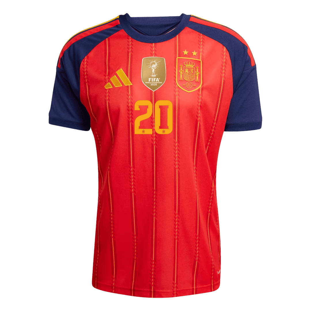 Pánske Futbalový Dres Španielsko Domáci MS 2026 - PEDRI #20