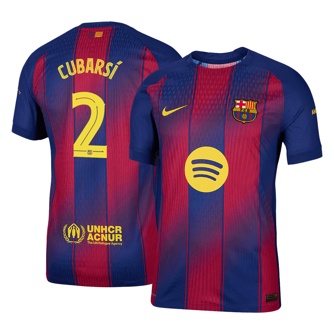 Barcelona pánsky domáci futbalový dres 2025/26 UCL - CUBARSÍ #2 [hráčska verzia]
