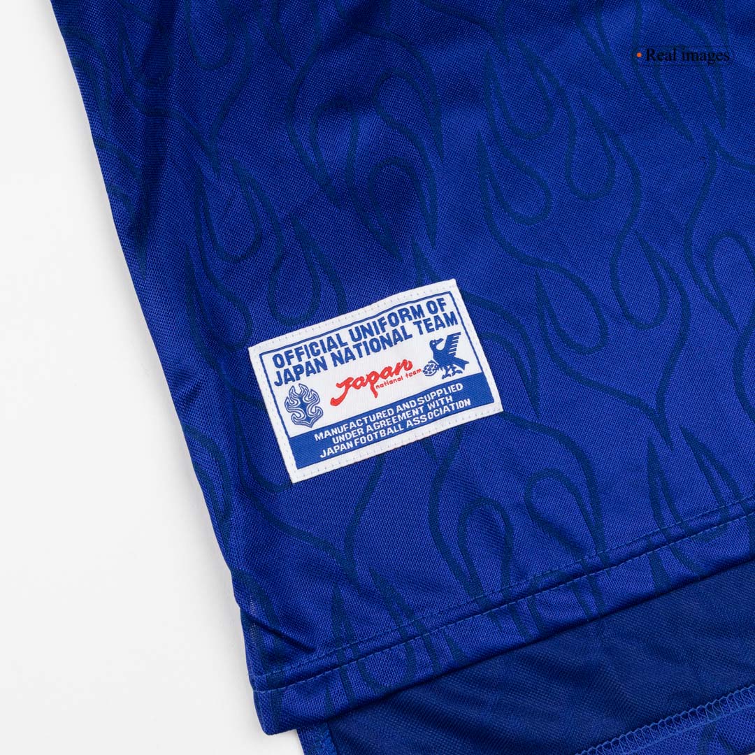 Japonsko pánsky domáci retro futbalový dres s dlhými rukávmi MS 1998