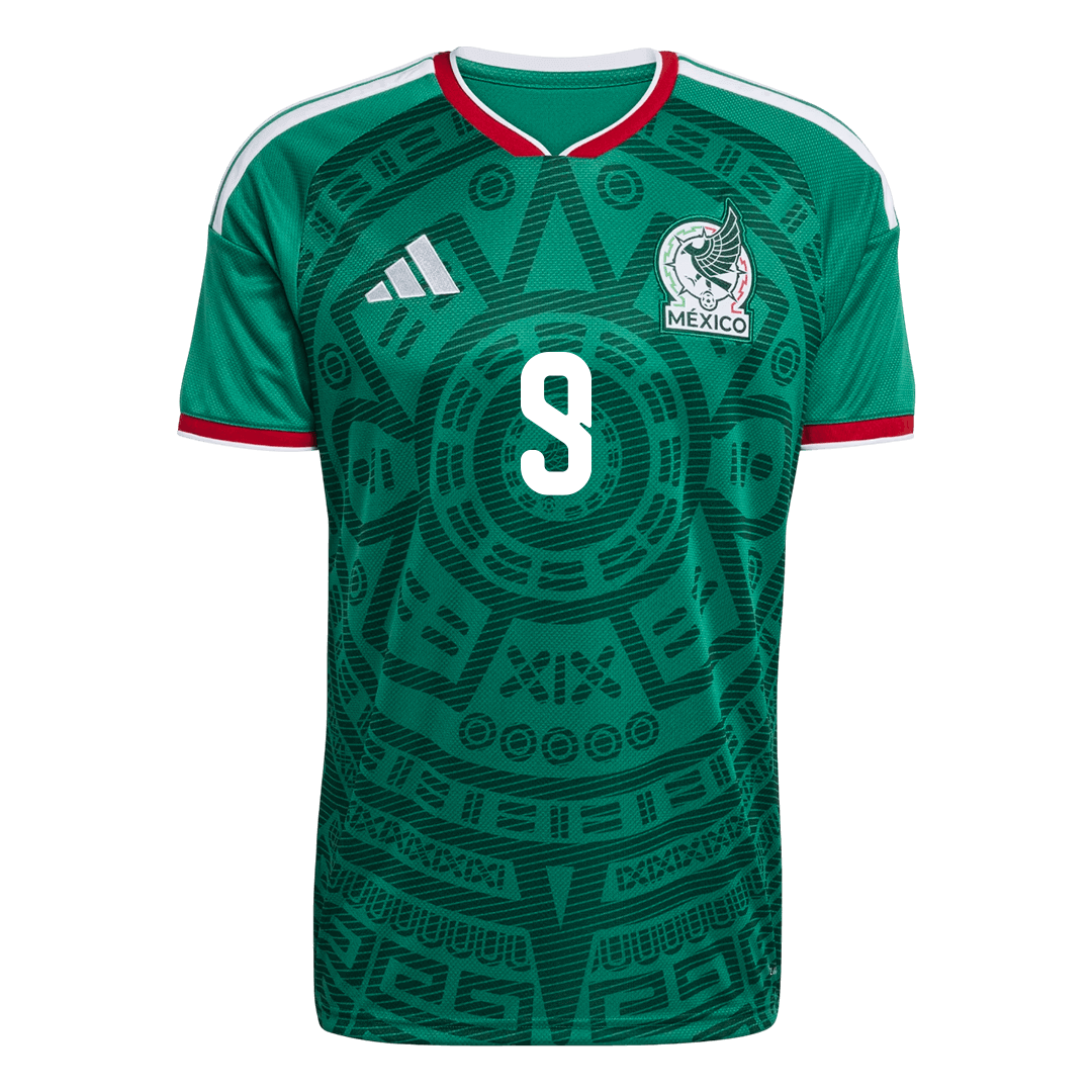Mexiko pánsky domáci futbalový dres MS 2026 - Raúl #9 (Prémiová kvalita)