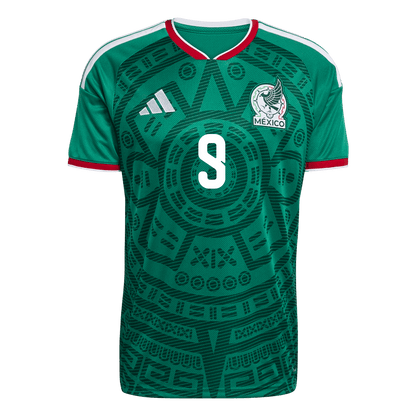 Mexiko pánsky domáci futbalový dres MS 2026 - Raúl #9 (Prémiová kvalita)