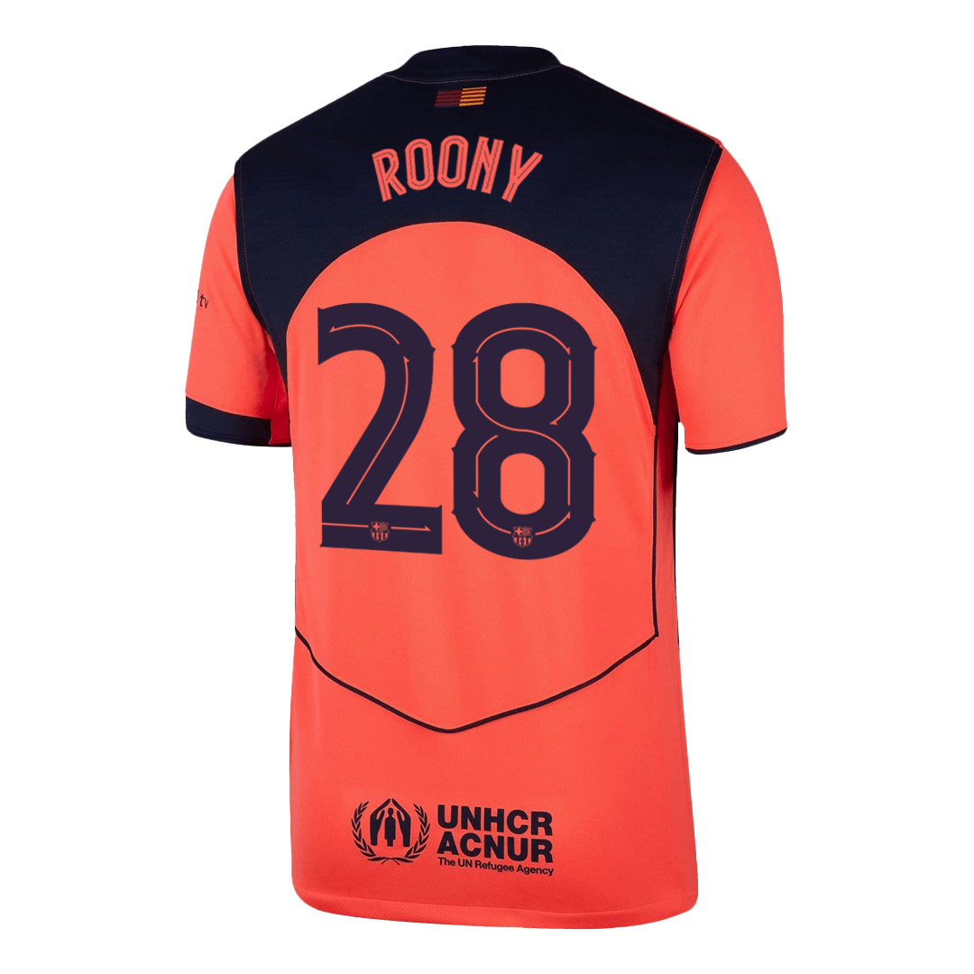 Barcelona pánsky tretí futbalový dres 2025/26 - ROONY #28