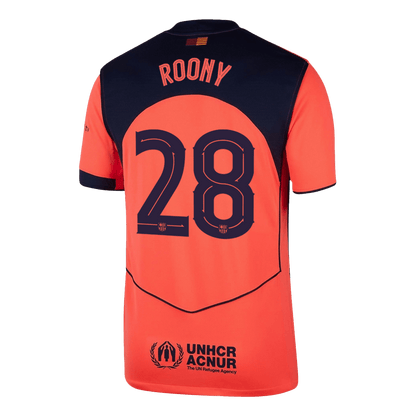 Barcelona pánsky tretí futbalový dres 2025/26 - ROONY #28