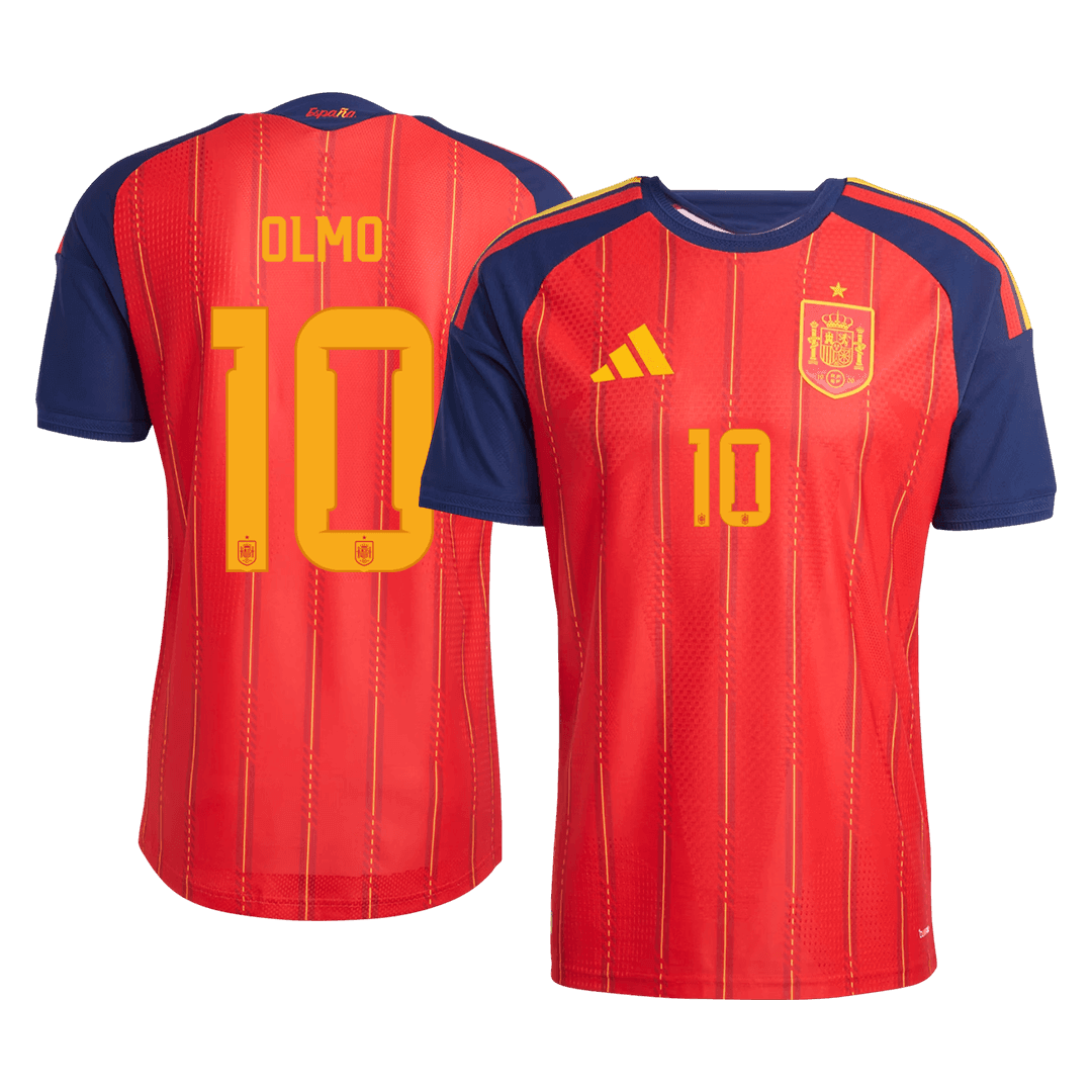 Pánske Futbalový Dres Španielsko Domáci MS 2026 Hráčska Verzia - OLMO #10