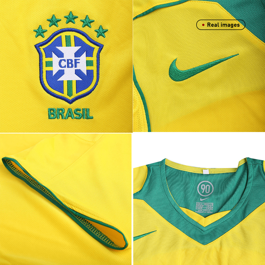 Brazília pánsky domáci retro futbalový dres 2004