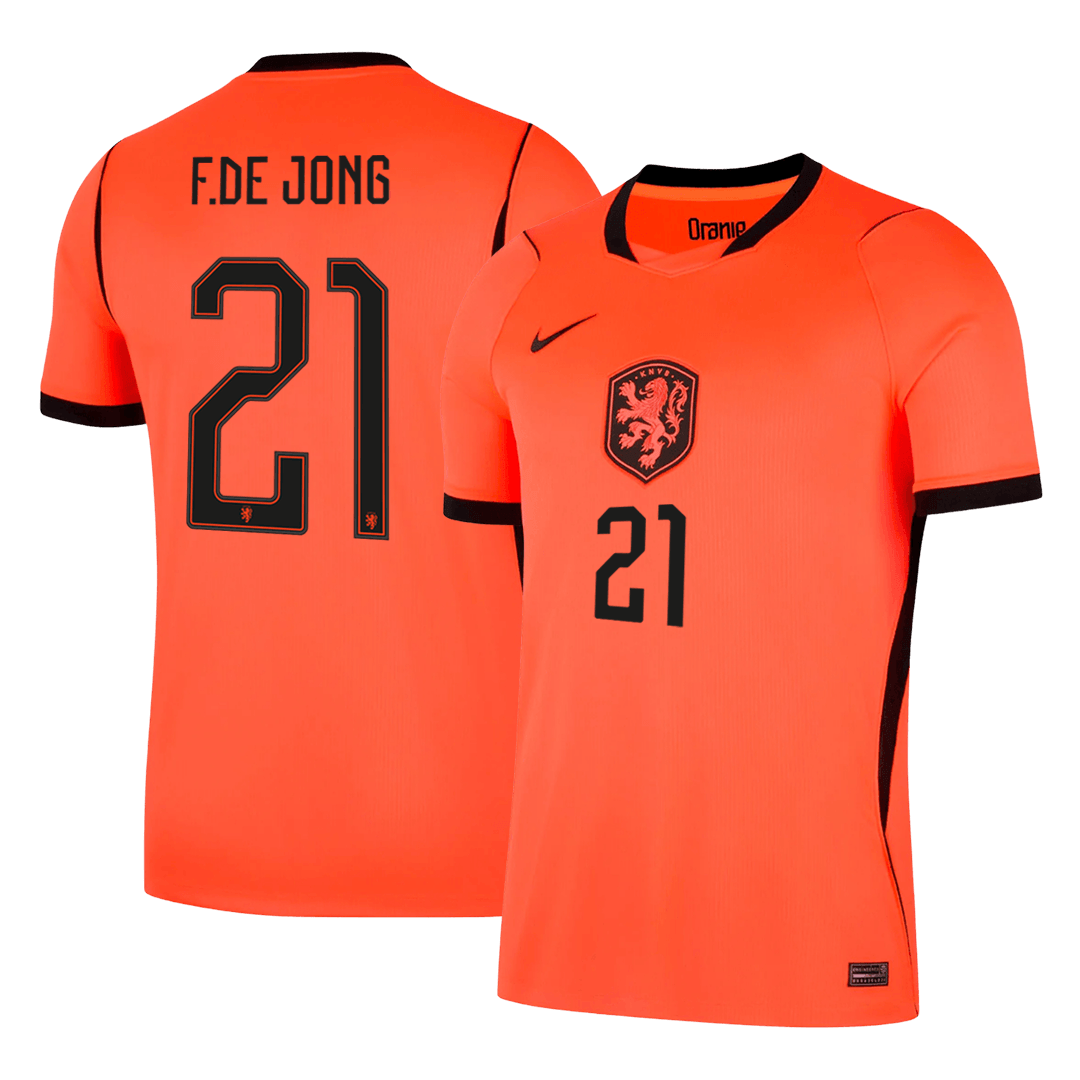 Pánske Futbalový Dres Holandsko Domáci MS 2026 - F.DE JONG #21