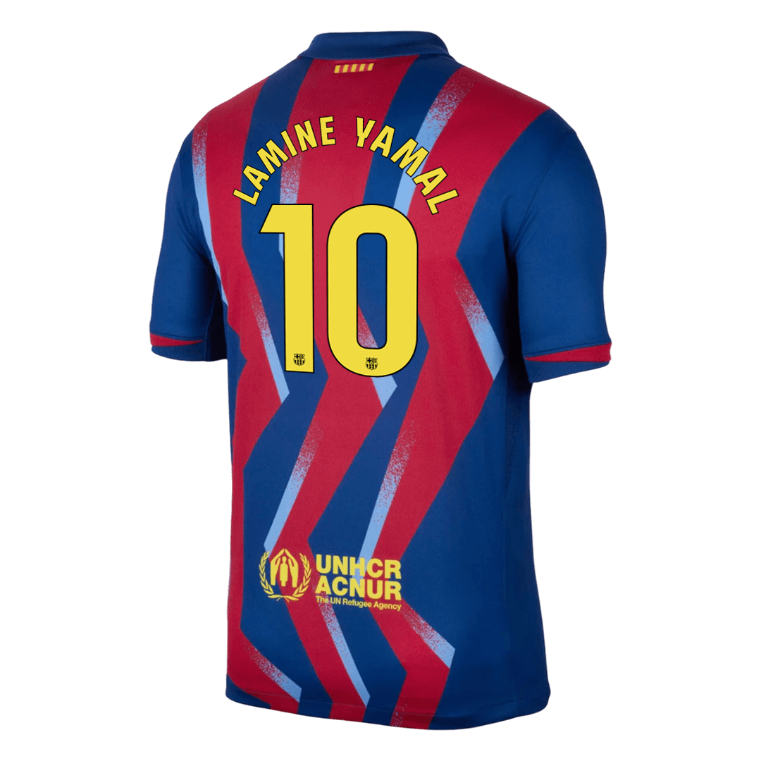 Barcelona pánsky štvrtý futbalový dres 2025/26 - LAMINE YAMAL #10