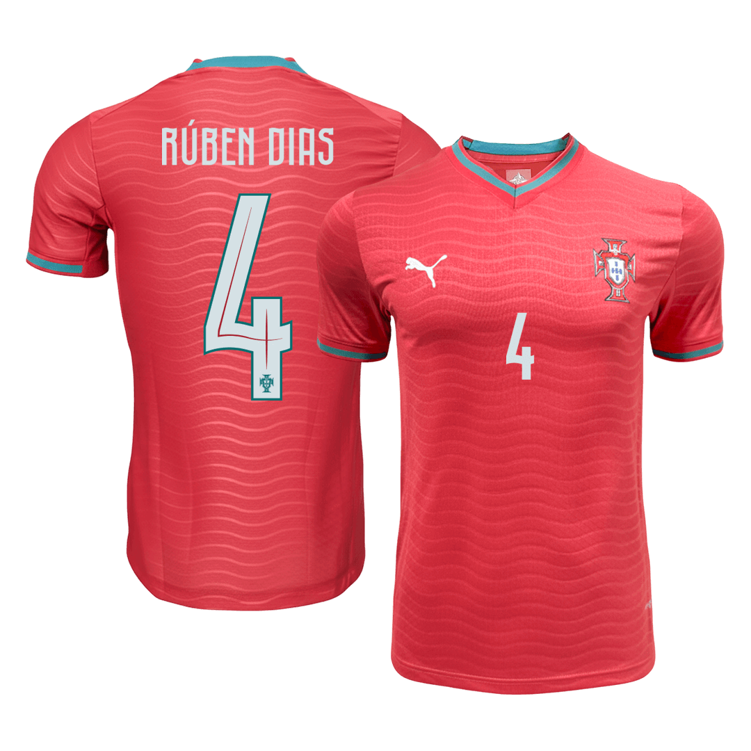 Portugalsko pánsky domáci futbalový dres MS 2026 - RÚBEN DIAS #4 [hráčska verzia]