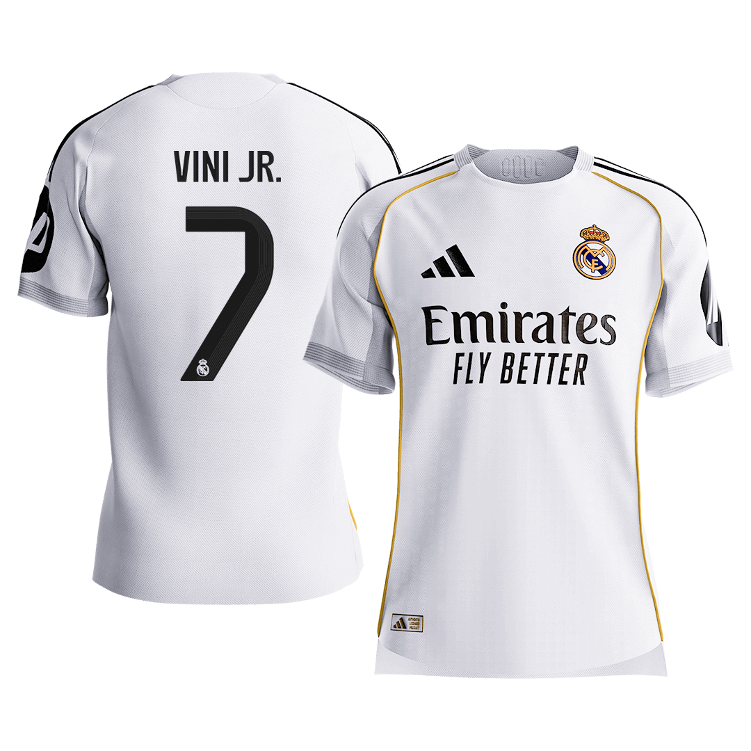 Real Madrid pánsky domáci futbalový dres 2025/26 - VINI JR. #7 [hráčska verzia] (Prémiová kvalita)