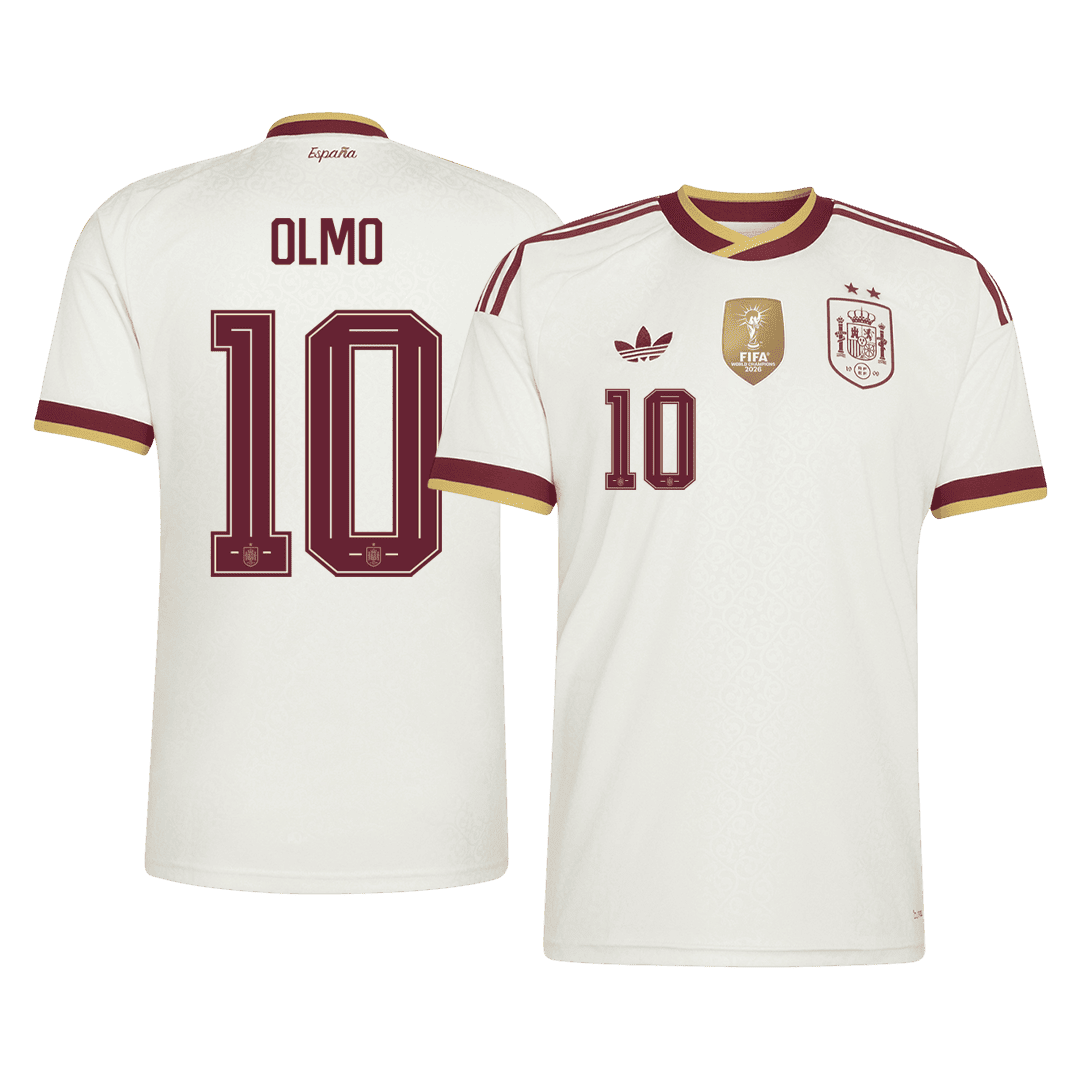Pánske Futbalový Dres Španielsko Vonkajší MS 2026 - OLMO #10