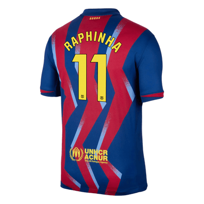 Barcelona pánsky štvrtý futbalový dres 2025/26 - RAPHINHA #11