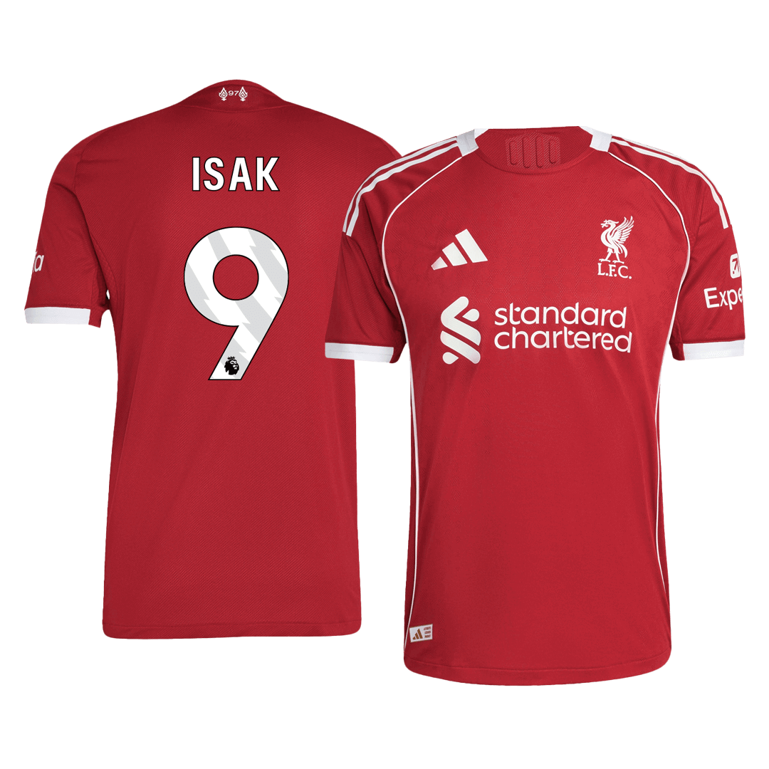 Liverpool pánsky domáci futbalový dres 2025/26 - ISAK #9 [hráčska verzia]