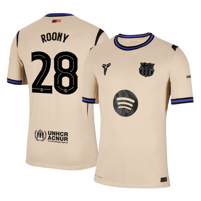 Barcelona pánsky vonkajší futbalový dres 2025/26 UCL - ROONY #28 [hráčska verzia]
