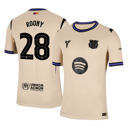 Barcelona pánsky vonkajší futbalový dres 2025/26 UCL - ROONY #28 [hráčska verzia]