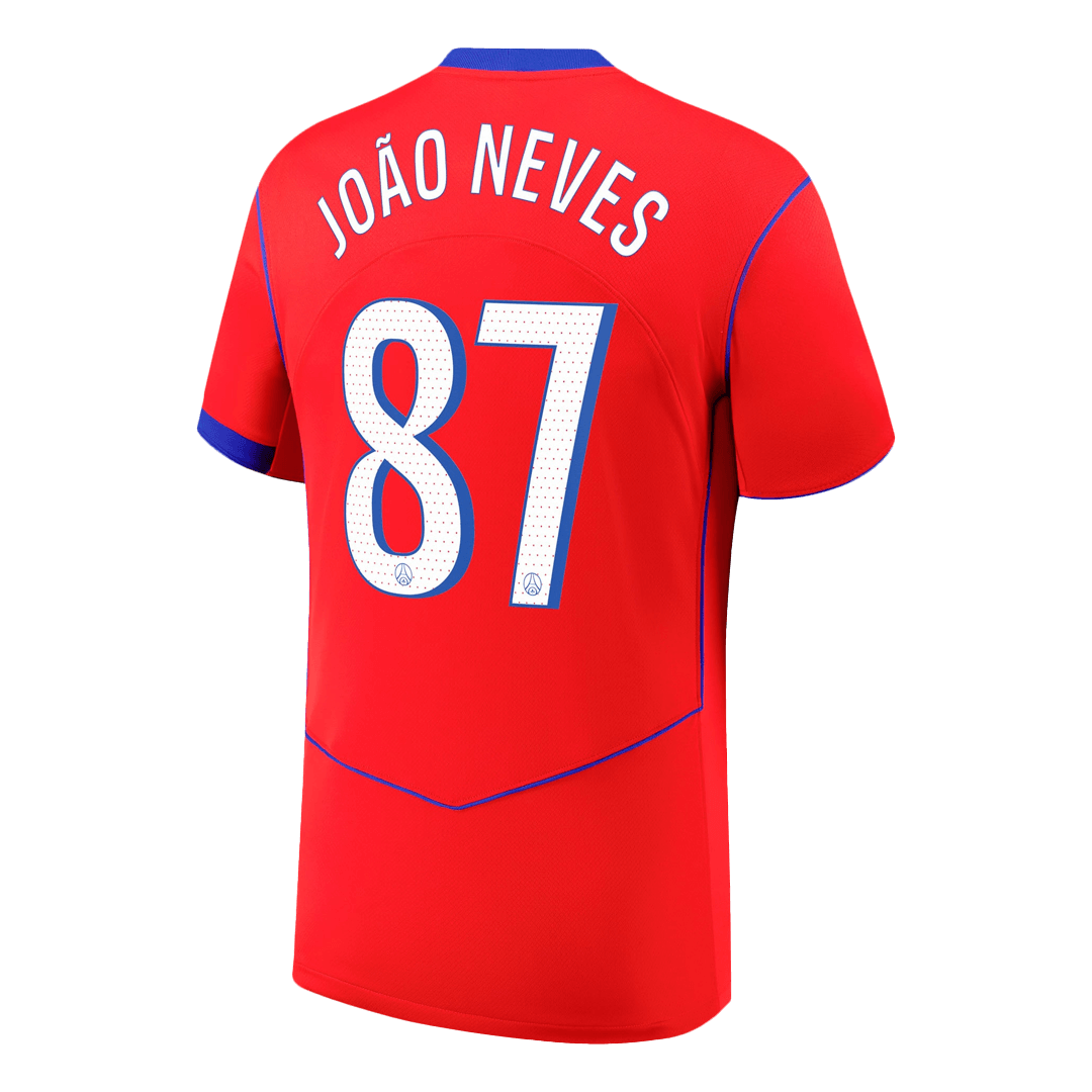 PSG pánsky tretí futbalový dres 2025/26 - JOÃO NEVES #87