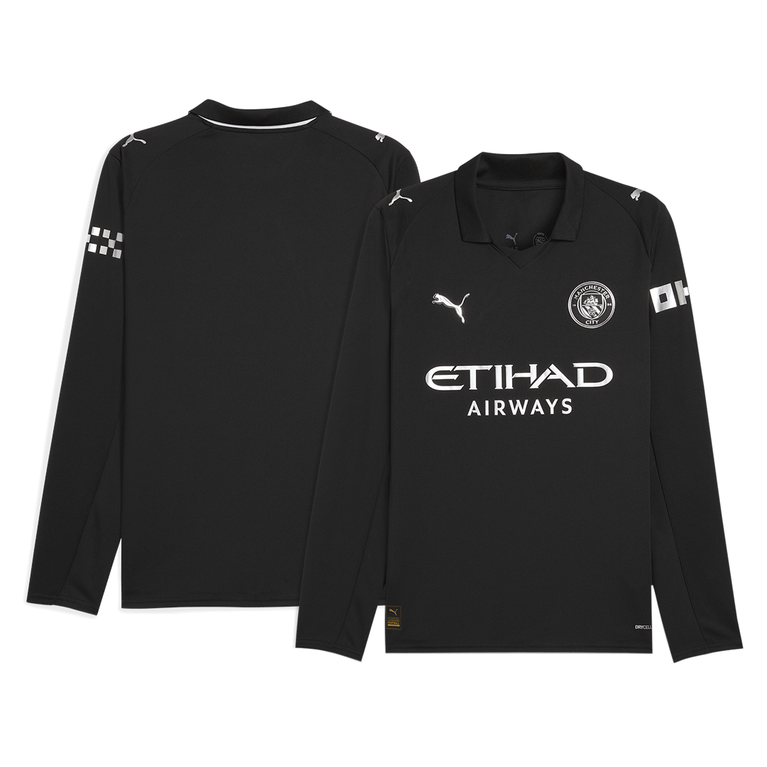 Manchester City pánsky vonkajší futbalový dres s dlhými rukávmi 2025/26
