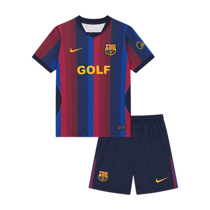 Barcelona x Spotify x Golf Wang detský Domáci futbalový komplet 2026/27
