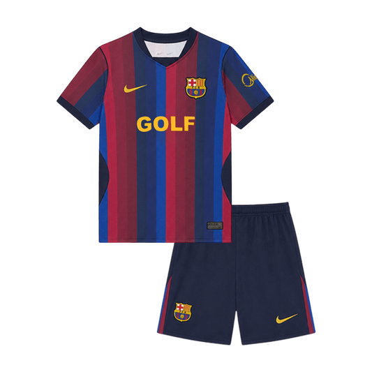 Barcelona x Spotify x Golf Wang detský Domáci futbalový komplet 2026/27