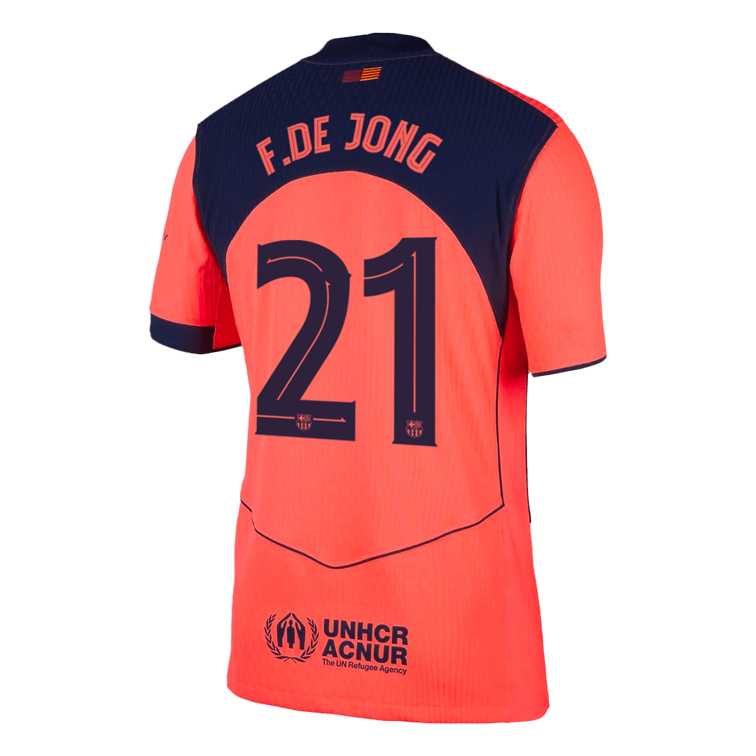 Barcelona pánsky tretí futbalový dres 2025/26 UCL - F.DE JONG #21 [hráčska verzia]