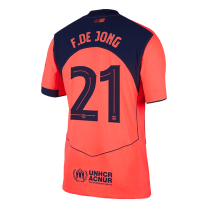 Barcelona pánsky tretí futbalový dres 2025/26 UCL - F.DE JONG #21 [hráčska verzia]