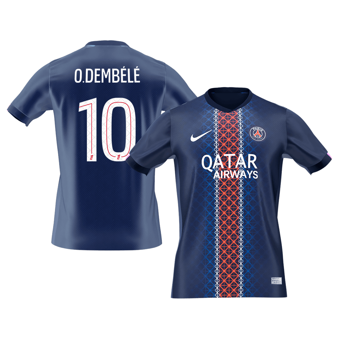 PSG pánsky domáci futbalový dres 2025/26 - O.DEMBÉLÉ #10 (Prémiová kvalita)
