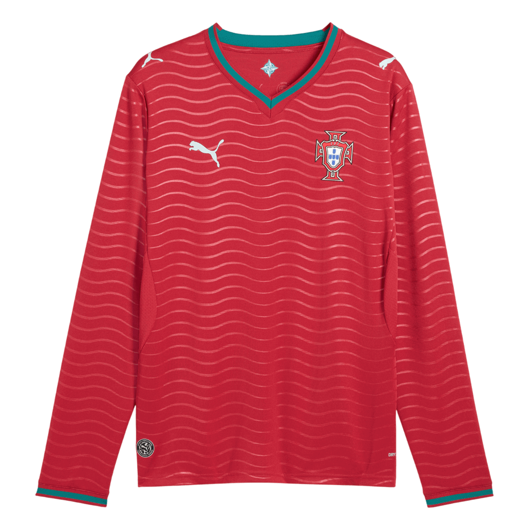 Portugalsko pánsky domáci futbalový dres s dlhými rukávmi MS 2026