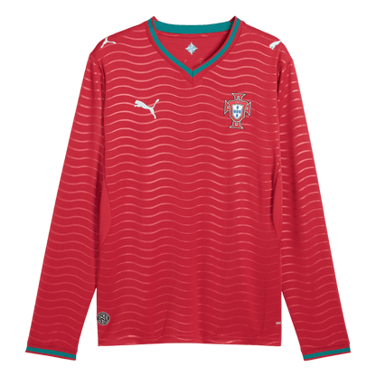 Portugalsko pánsky domáci futbalový dres s dlhými rukávmi MS 2026