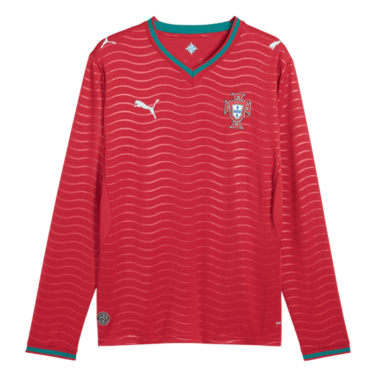 Portugalsko pánsky domáci futbalový dres s dlhými rukávmi MS 2026