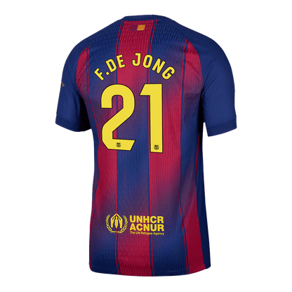 Barcelona pánsky domáci futbalový dres 2025/26 - F.DE JONG #21 [hráčska verzia]