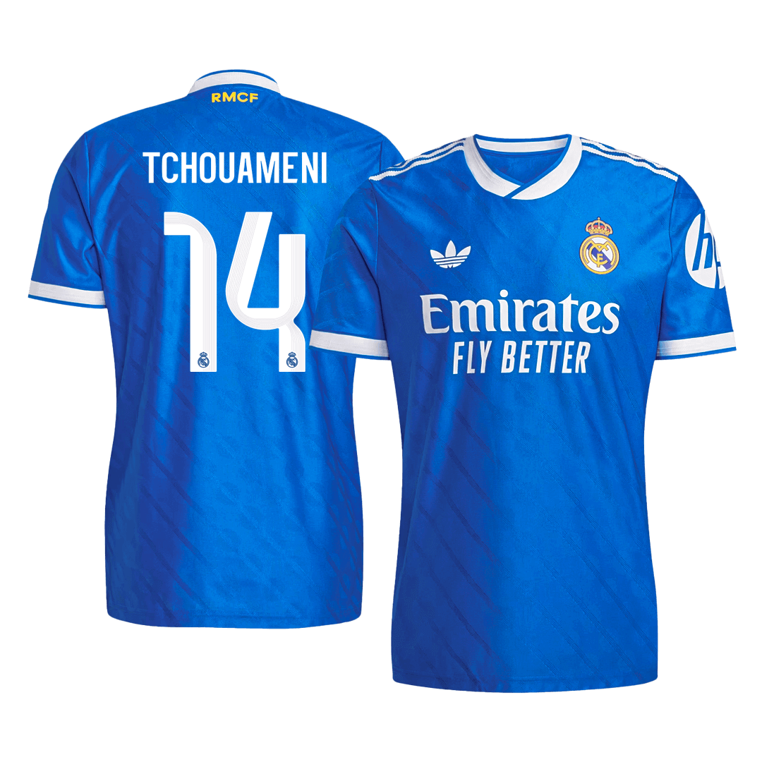 Real Madrid pánsky tretí futbalový dres 2025/26 - TCHOUAMENI #14 [hráčska verzia]