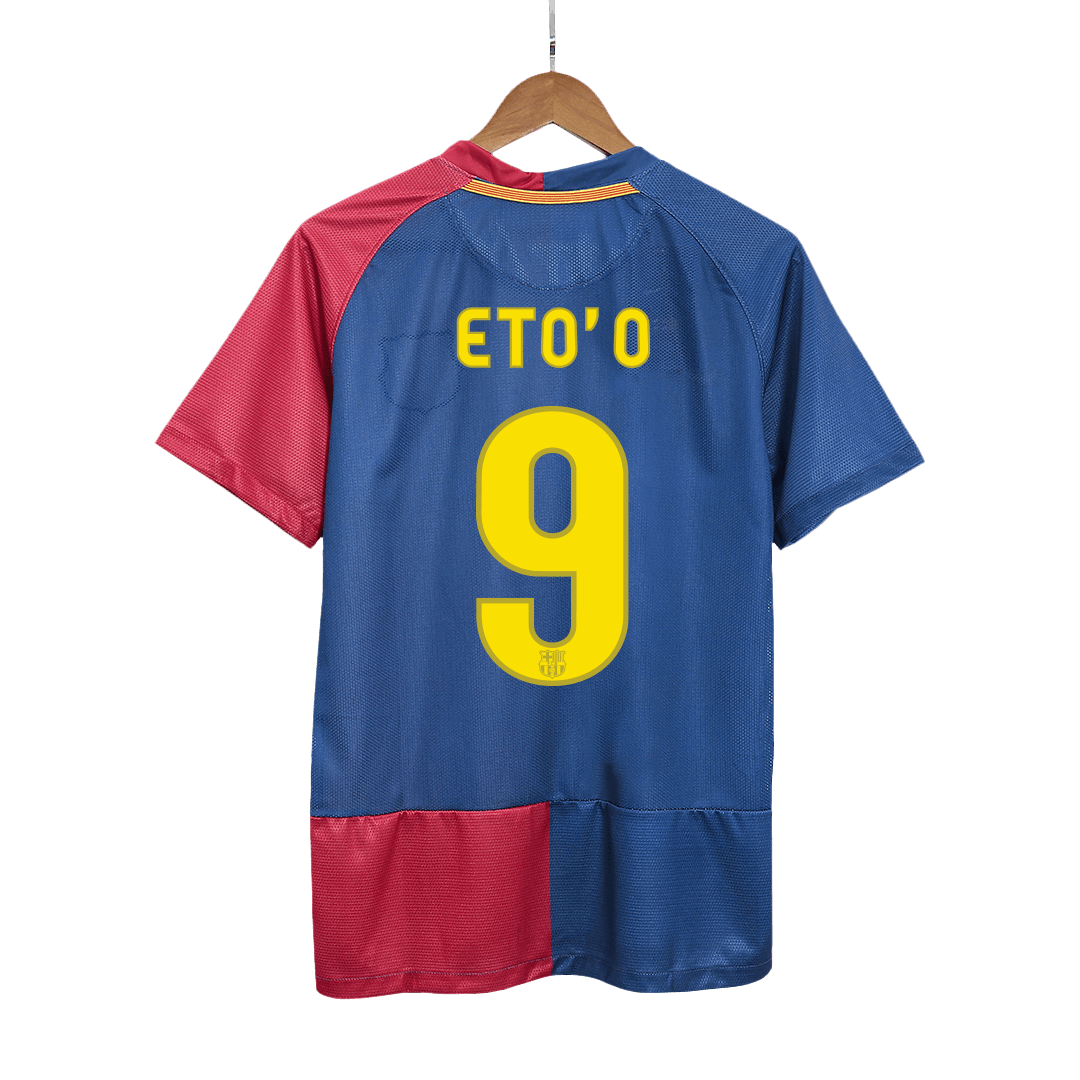 Barcelona pánsky domáci retro futbalový dres 2008/09 UCL Final - ETO'O #9