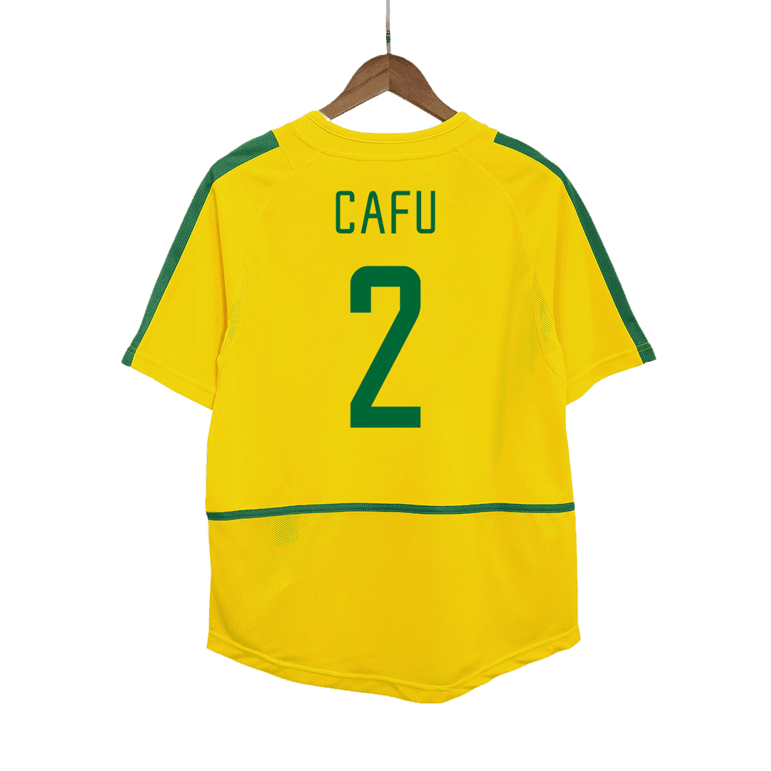 Brazília pánsky domáci retro futbalový dres 2002/03 - CAFU #2