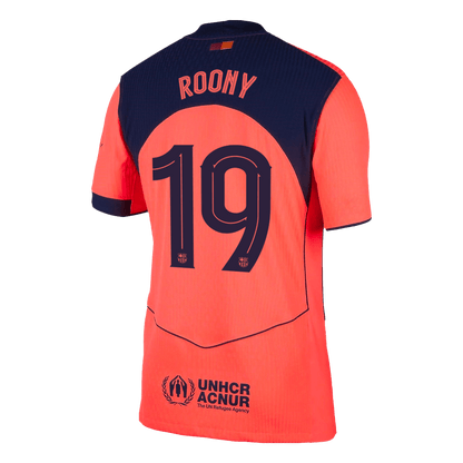 Barcelona pánsky tretí futbalový dres 2025/26 UCL - ROONY #19 [hráčska verzia]