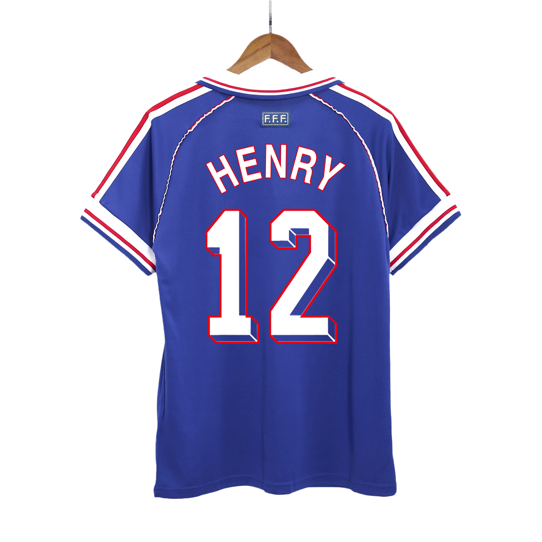 Francúzsko pánsky domáci retro futbalový dres MS 1998 - HENRY #12