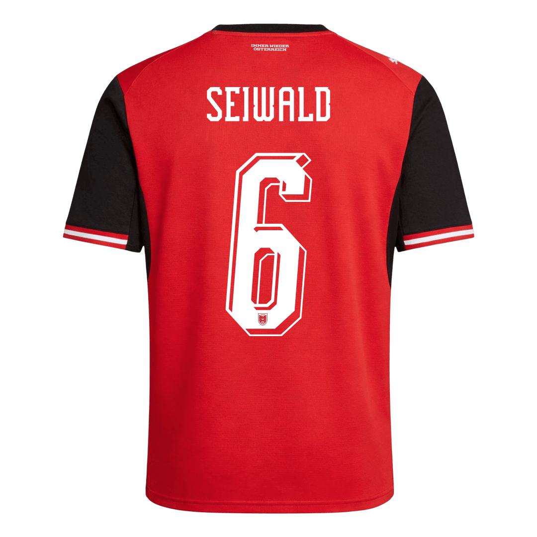 Rakúsko pánsky domáci futbalový dres MS 2026 - SEIWALD #6