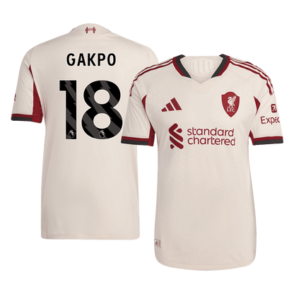 Liverpool pánsky vonkajší futbalový dres 2025/26 - GAKPO #18 [hráčska verzia]