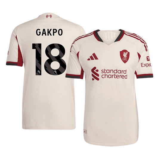 Liverpool pánsky vonkajší futbalový dres 2025/26 - GAKPO #18 [hráčska verzia]