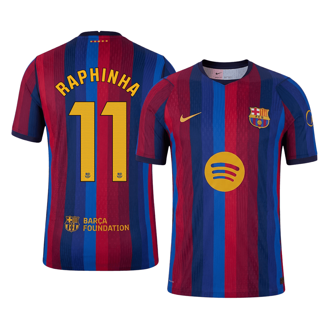 Barcelona pánsky domáci futbalový dres 2026/27 – RAPHINHA #11 [hráčska verzia]
