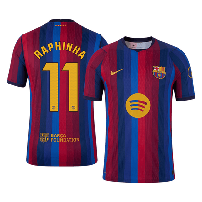 Barcelona pánsky domáci futbalový dres 2026/27 – RAPHINHA #11 [hráčska verzia]