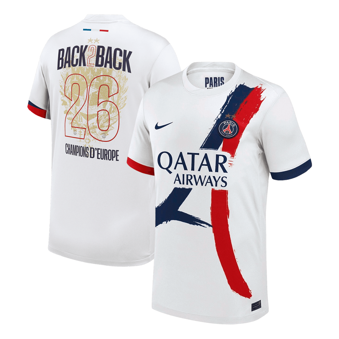 Pánske Futbalový Dres PSG Vonkajší 2024/26 - Champions of Europe #26