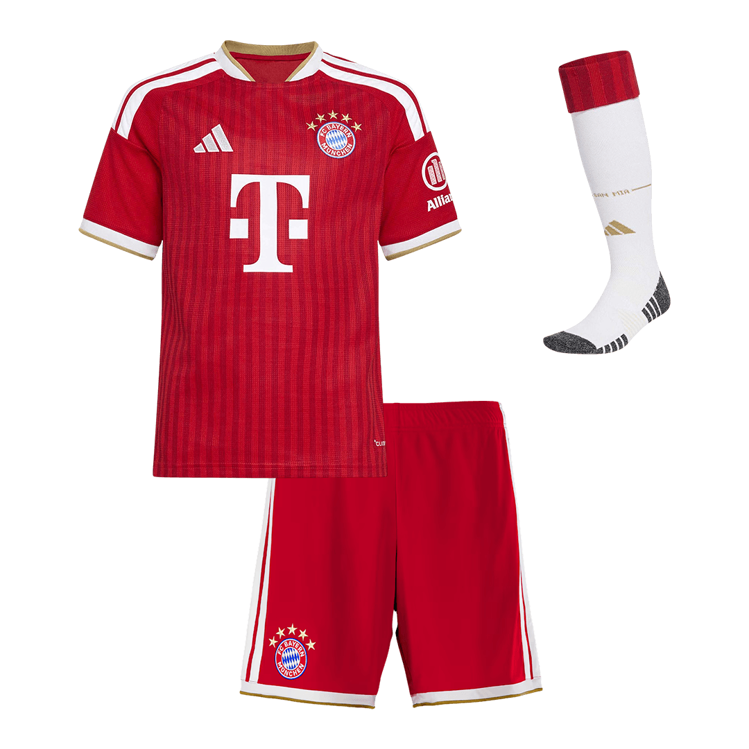 Bayern Mníchov detský Domáci futbalový komplet so štulpňami 2026/27