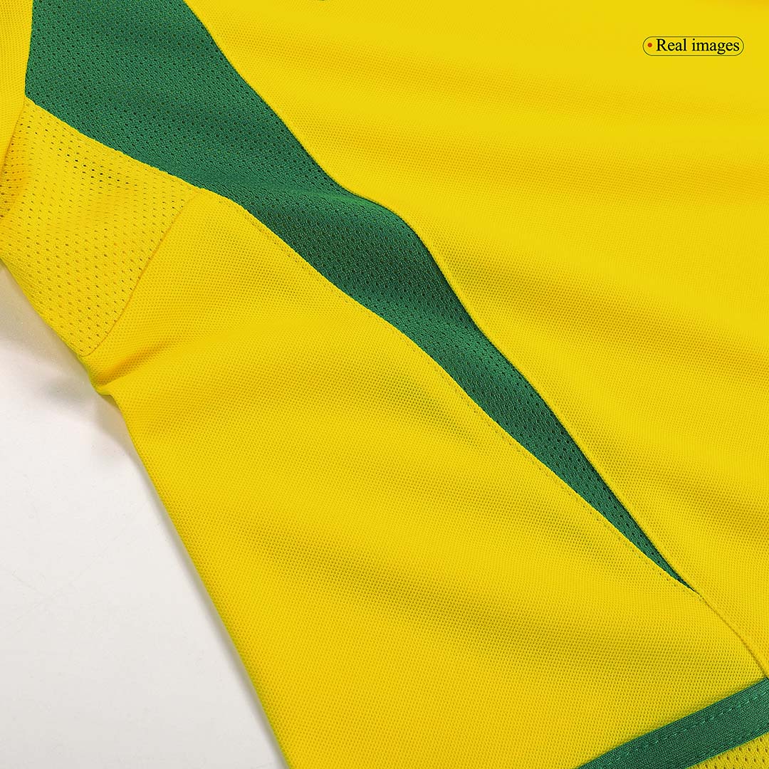 Brazília pánsky domáci retro futbalový dres 2002/03 - RONALDINHO #11