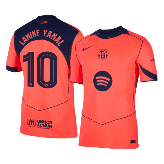 Barcelona pánsky tretí futbalový dres 2025/26 UCL - LAMINE YAMAL #10 [hráčska verzia]
